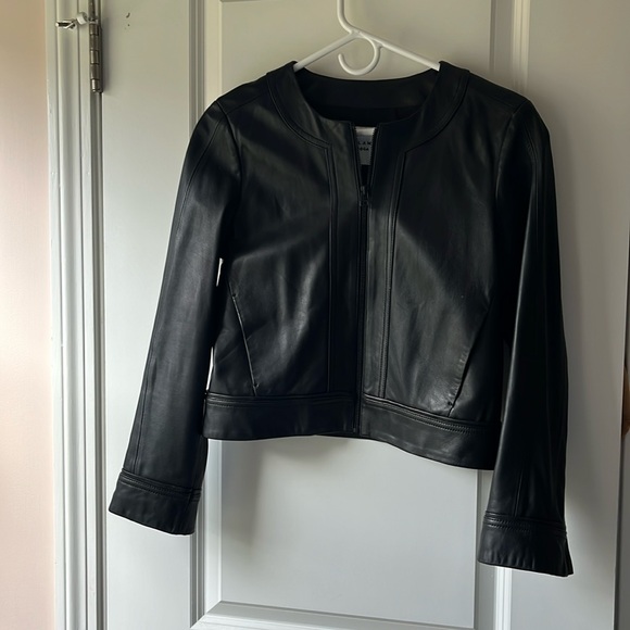 Derek Lam 10C Athleta leather jacket (black) - Picture 1 of 5